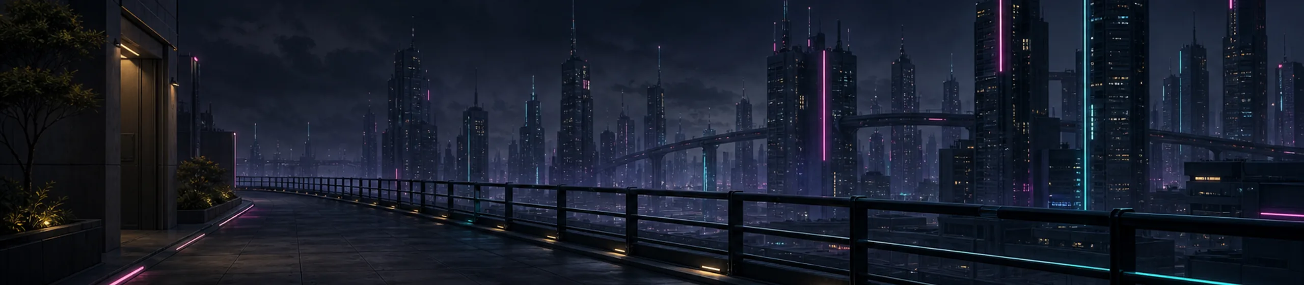 SYMBaiEX neon night city banner